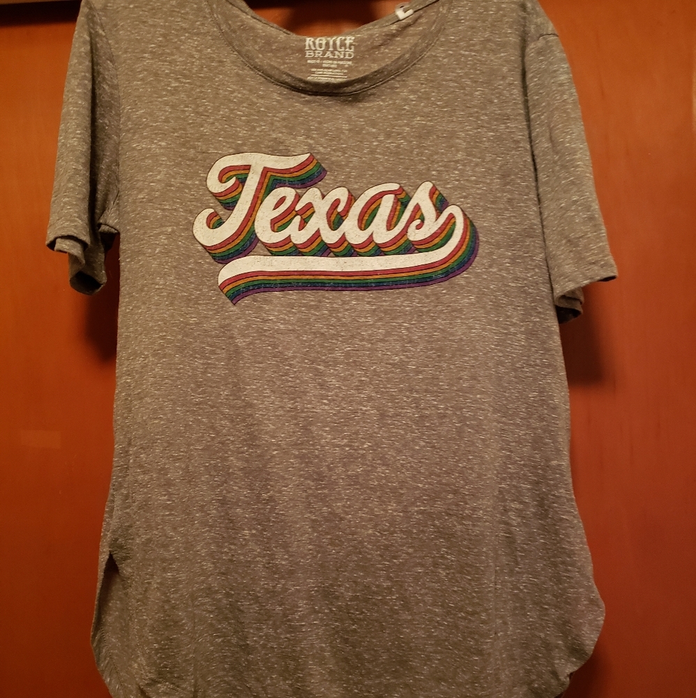 Royce Brand rainbow Texas tee